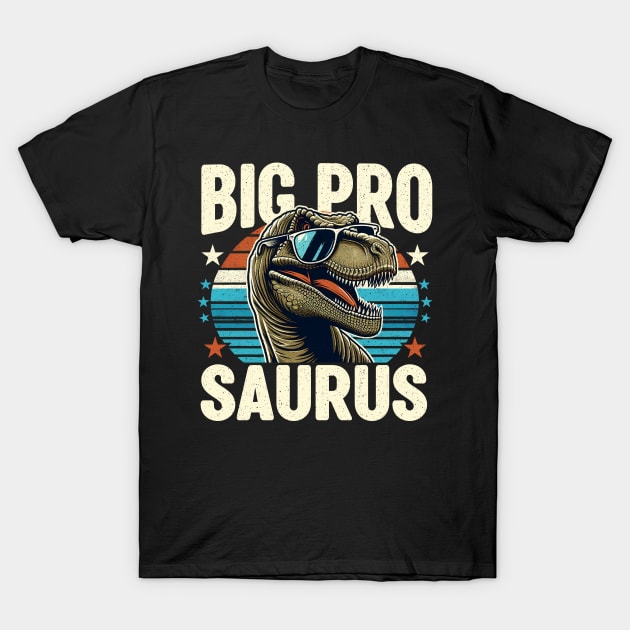 Bigbrosaurus T Rex Dino Big Bro Saurus Brother Boys Dinosaur T-Shirt by cyryley